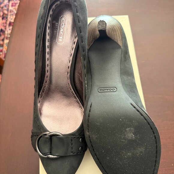 Black Coach Heels - Picture 2 of 2